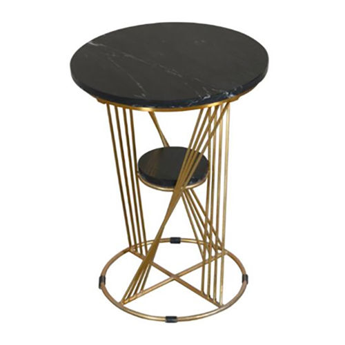 Black And Gold Side Table