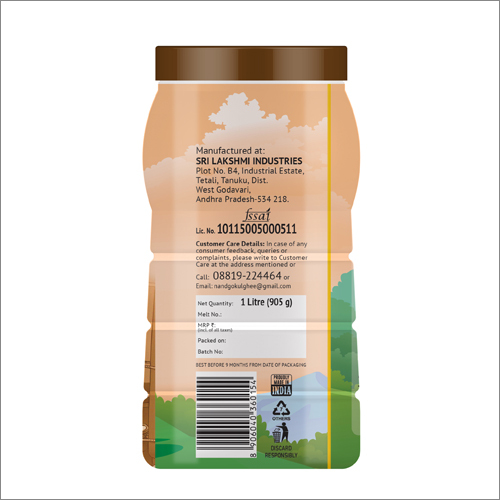 1Ltr Pure Buffalo  Ghee Age Group: Adults