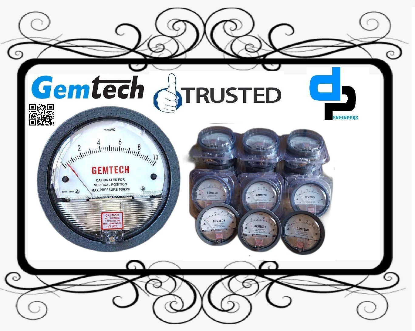 Series S2000 GEMTECH Differential Pressure Gauges from Karwar Karnataka