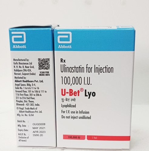 ULINASTATIN FOR INJECTION 10000 IU U BET LYO