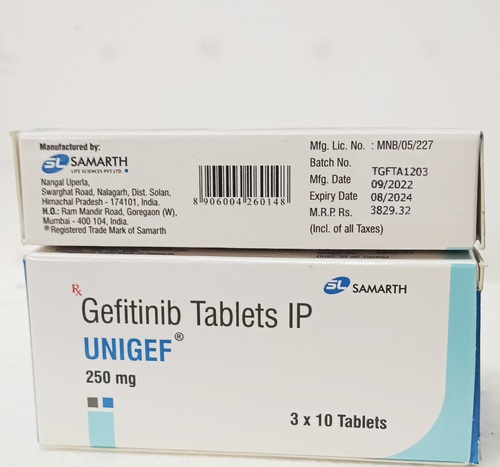 GEFITINIB TABLETS UNIGEF 250MG