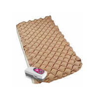 Beige Electric Air Bed Bubble Mattress Single For 135 Kg Capacity