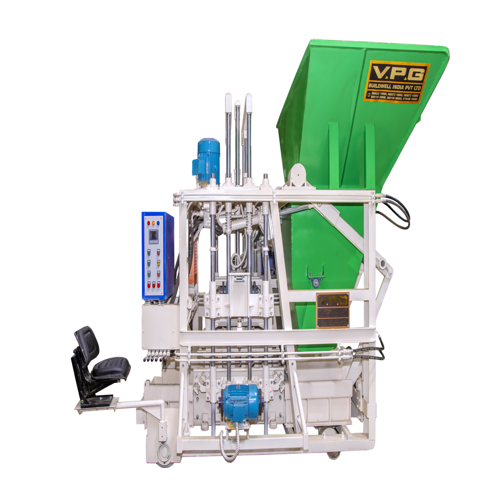 Fully Automatic Concrete Block Making Machine - High Efficiency, Long Working Life, Low Maintenance