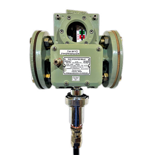 Green Buchholz Relay With Push Pull And Plug Socket