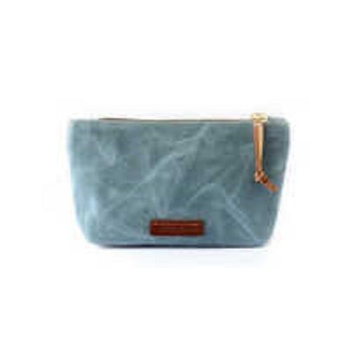 Hand Holding Canvas Clutch Bag Design: Modern