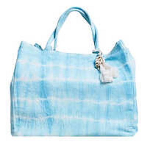Zipper Pocket Tie Dye Tote Bags