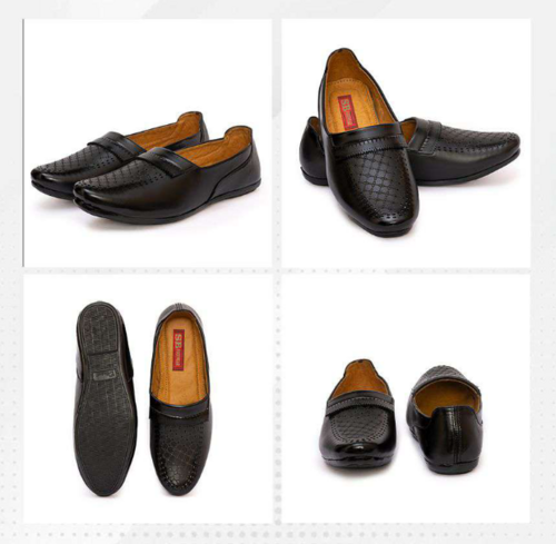 Black Leather Casual Shoes at Best Price in Dholpur | S B Footwear