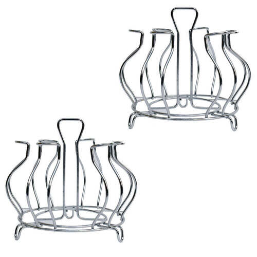 Stainless Steel Glass Holder Glass Hanging Organizer for Kitchen Bars Pubs (2134)