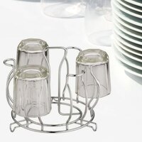 Stainless Steel Glass Holder Glass Hanging Organizer for Kitchen Bars Pubs (2134)