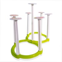 Movable Folding Design Glass Stand/Holder for 6 Glasses (2114)
