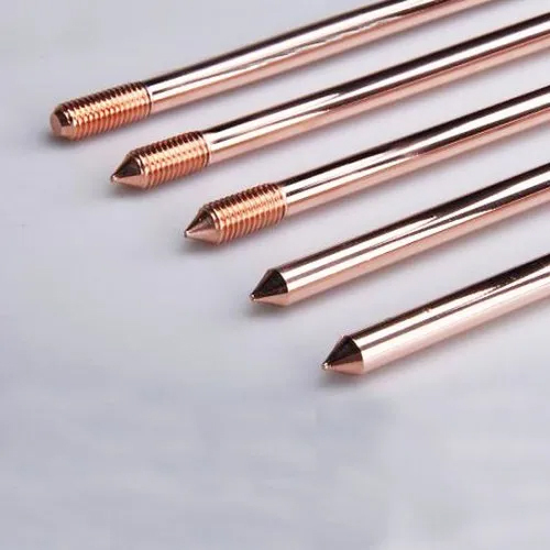 Copper Bonded Earthing Electrode - Pure Copper Material 12 mm to 100 mm Diameter | Ideal for Industrial Applications