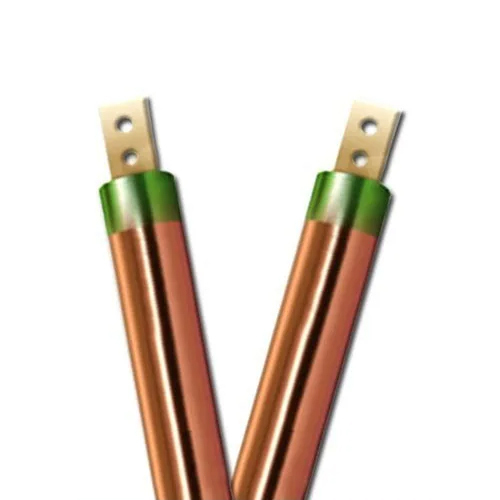 Copper Earth Electrode - Pure Copper Round Shape Standard Application in Copper Finish