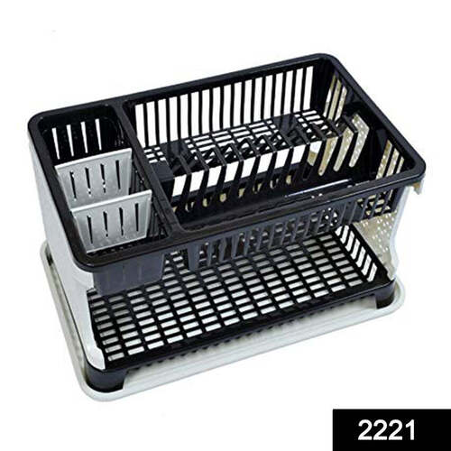 Kitchen Organizer Rack with Water Storing Tray/Dish Rack (2221)