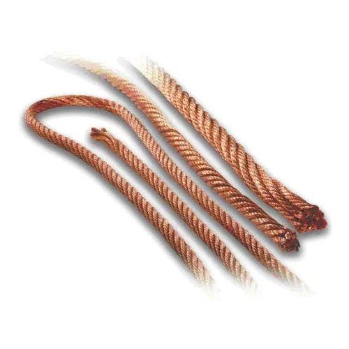 Copper Braided Rope - 1500 mm, 1000 mm, 500 mm Lengths | Round Shape, Copper Color, Durable and Flexible Design