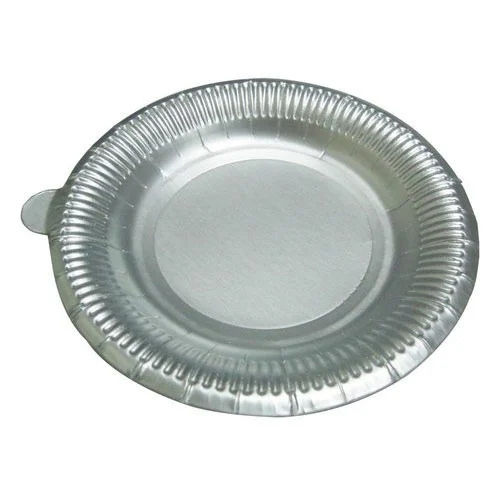 Silver Foil Paper Plate