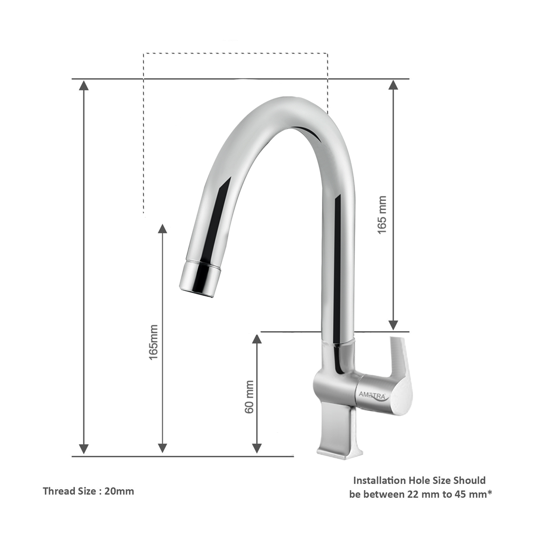 Kit Kat Swan Neck Bathroom Fittings