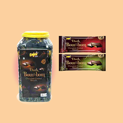 Dark Bour-Bom Chocolate Coated Biscuits