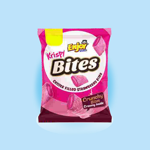 Bites Center Filled Straberry Wafers