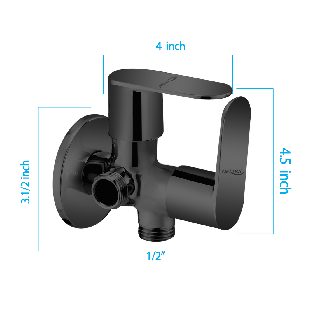 mini Opal Prime Black 2 in 1 Angle Cock