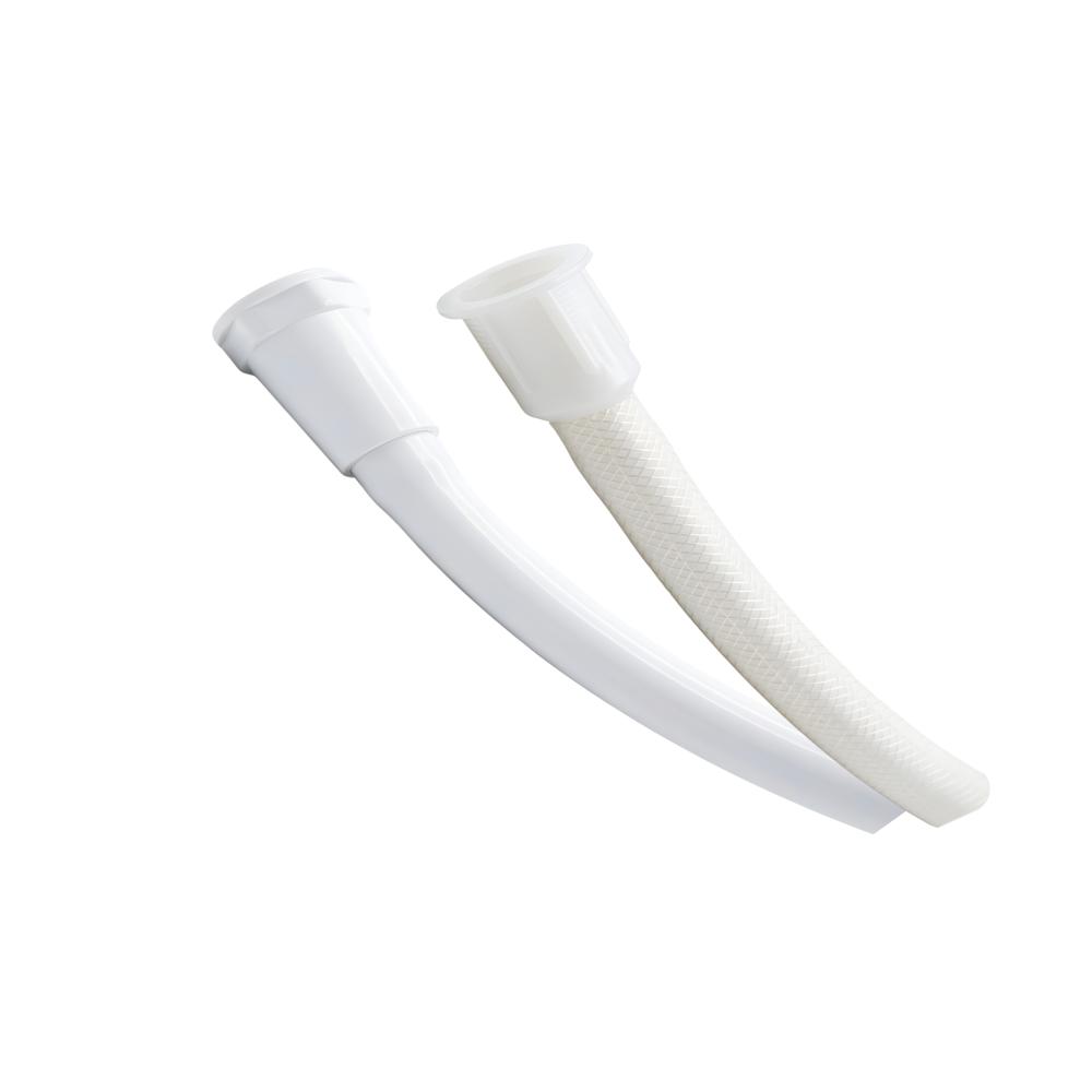 Urinal Waste Pipe Braided - Color: White