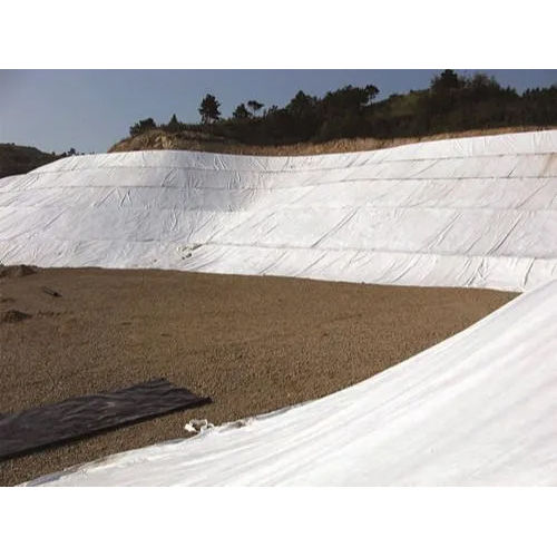 White Landscaping Nonwoven Geotextile