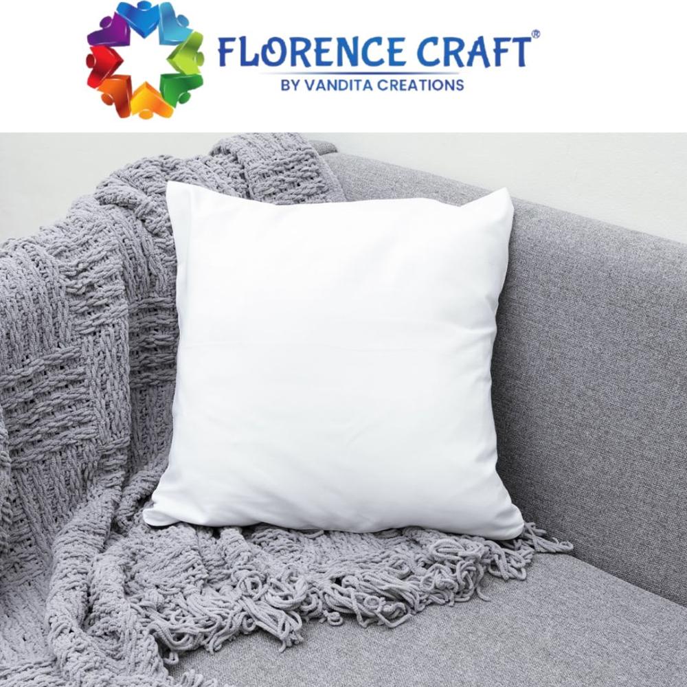 Plain White Fiber Pillows - Material: Polyester