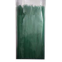 Kasturi Incense Sticks - Bamboo & Charcoal, 9 Inch Length | Green Color, Eco-Friendly, Musky Aromatic Fragrance, 34 Min Burning Time