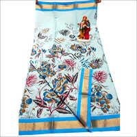 White Uppada Saree With Zari Border
