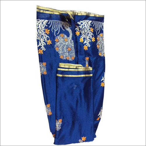 Blue Chiffon Jari Border Sarees