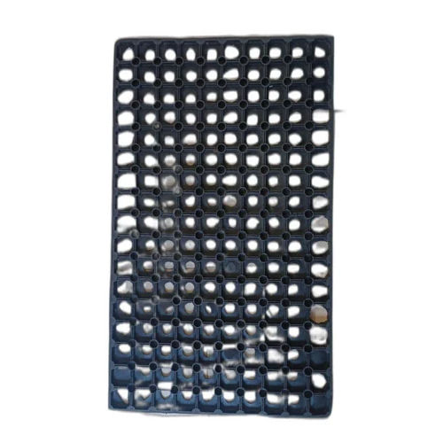 Black Rubber Hollow Floor Mat