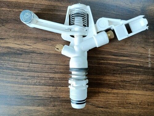 White PVC With Brass Jet Sprinkler Nozzle