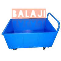 Mild Steel Blue Box Handling Trolley Application: Commercial