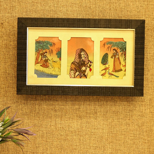 Painting Rajasthani 3 Lady Mount Photo Frame