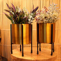 Golden Small Planter Set