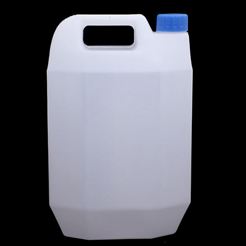 White 5 Ltr Flat Shape Plastic Can