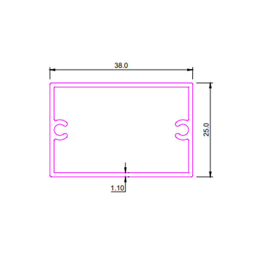 SEC No 7664 Special Rectangular Tube