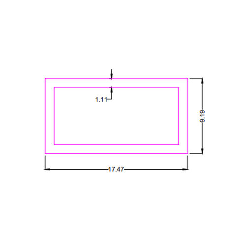 Sec No 2023 Rectangular Tube Grade: First Class