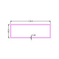 SEC No 7616 Rectangular Tube