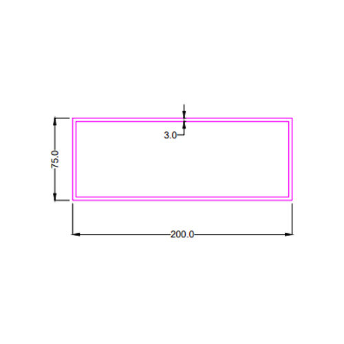 Sec No 7634 Rectangular Tube Grade: First Class