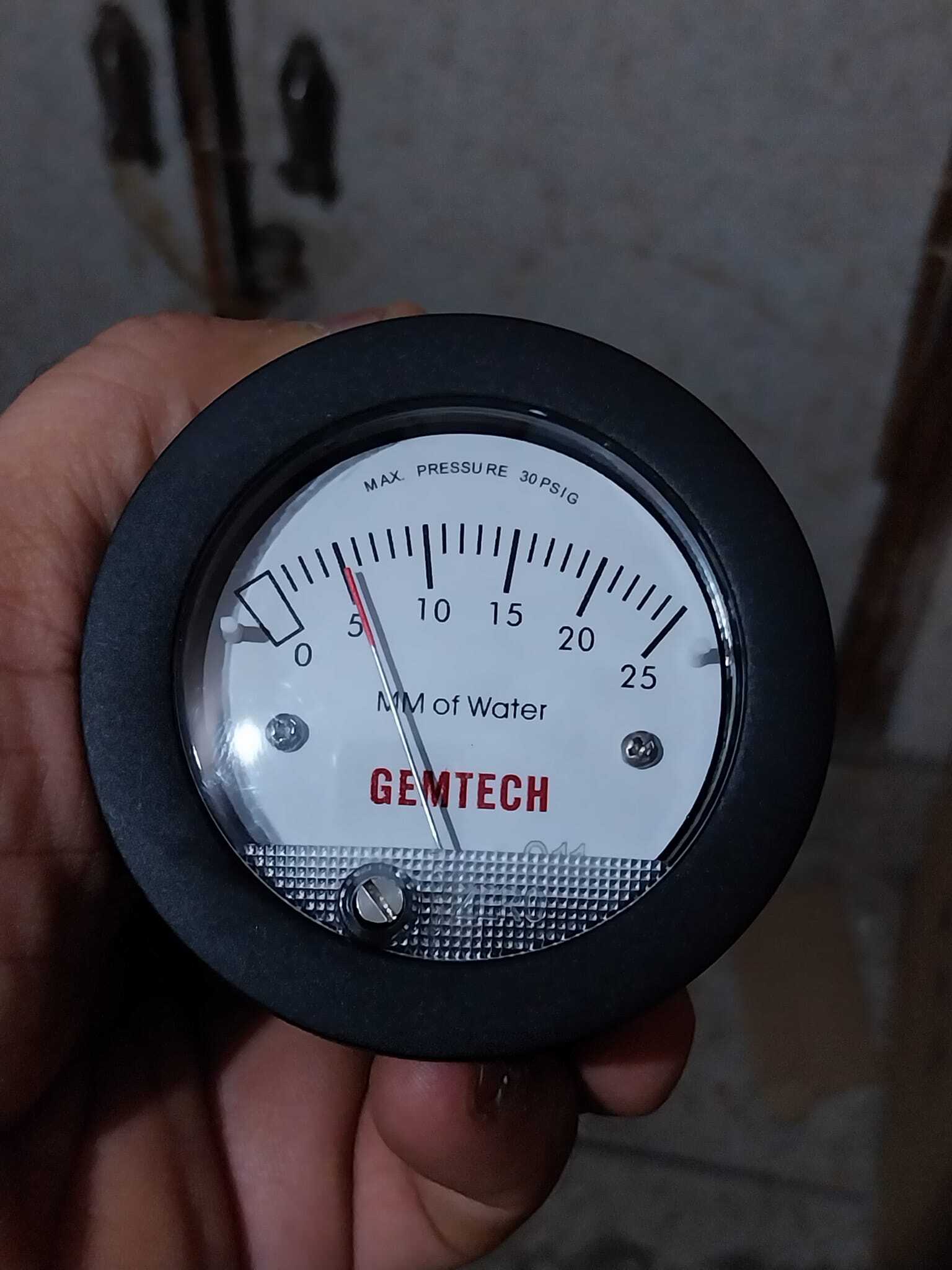 GEMTECH Mini Differential Pressure Gauges