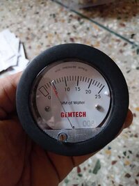 GEMTECH Mini Differential Pressure Gauge Range 0-50 MM