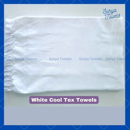 Plain White Bath Towel 35x70 210g - Cotton Blend with Polyester, Rectangular Design, Soft Touch | Customizable Size, Ideal for Home, Hotel, Sports