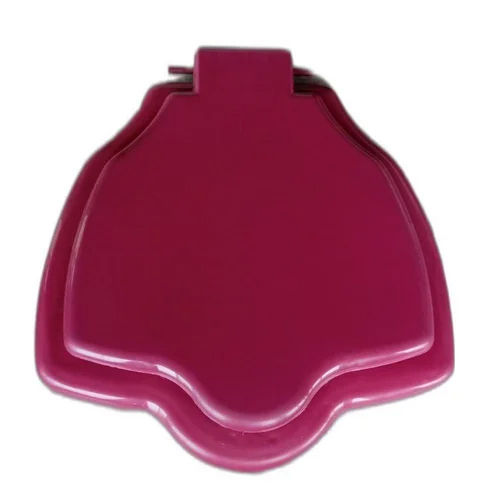 Burgundy Anglo Indian Toilet Seat Cover