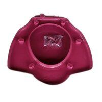 Burgundy Anglo Indian Toilet Seat Cover