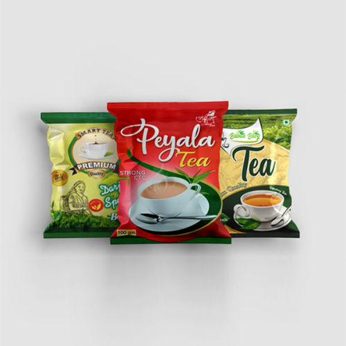 Printed Glossy Tea Packaging Pouch