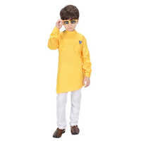 Boys Yellow Pathani Kurta Set