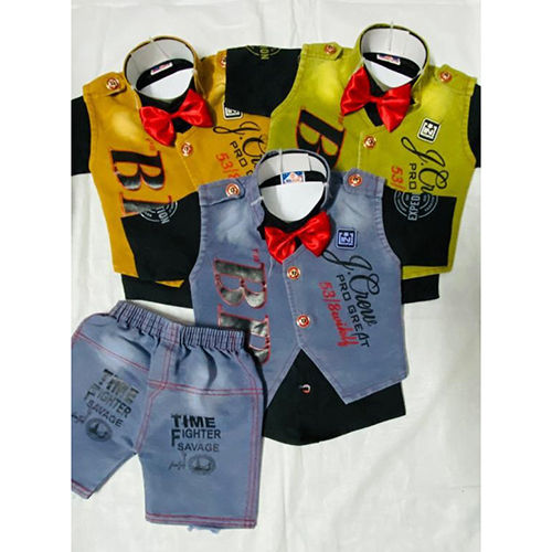 Boys Modern Shorts Shirt Set Age Group: 3-16