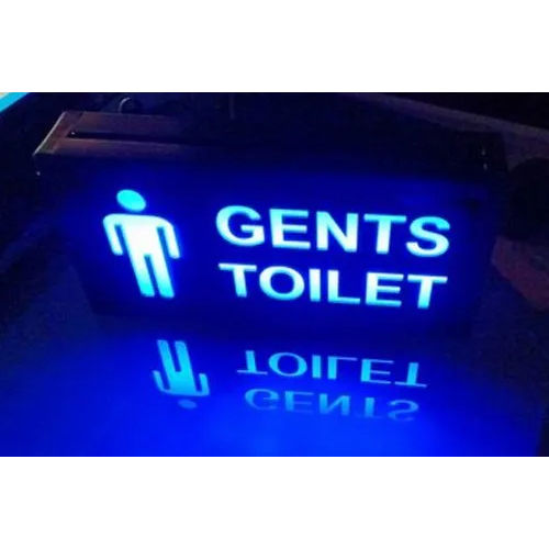 Gents Toilet LED Signage Board