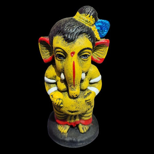 Ganesha Standing Clay Idol
