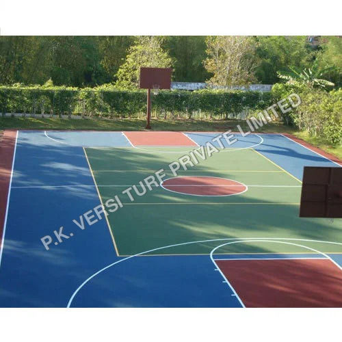 Multicolor Outdoor Acrylic Sports Flooring